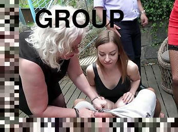 Group outdoor dicking in POV with Lillith Sweet & Megan Venturi