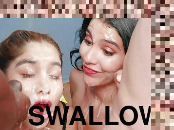 Min Galilea swallows 101 huge cumshots