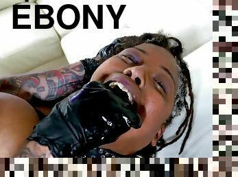 Anal Ebony Does Deepthroat ATM And Rimjob