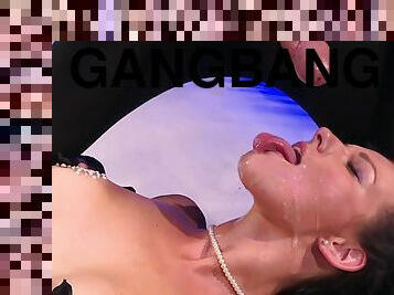 FETISH Club gangbang with anal and german milf