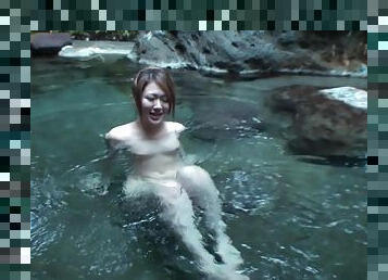 Japanese lady, Saori Ono had sex in the spa, uncensored