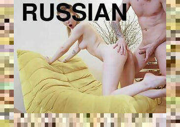 Russian darling gets fucked in missionary position - Escaped Bride