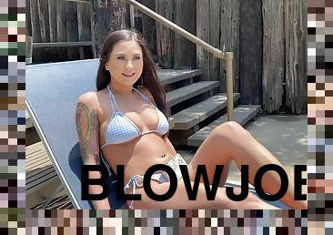 Jasmine Wilde is wild about blowjobs