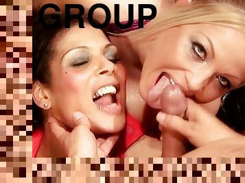 Group Fuck Site - Interracial Orgy Party Goes Wild