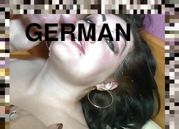 German amateur mom at creampie gangbang with cum loads