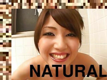 Satou Erika with natural tits sucking a dick in HD POV video