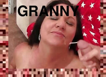 Lusty Granny Leylani Wood Gets Reamed