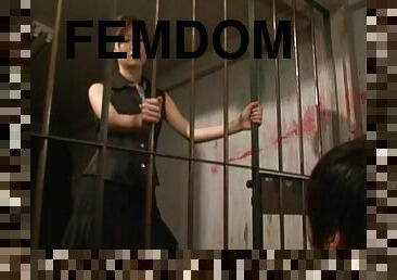 Fetish video with femdom by Miki Ishihara over her sex slave