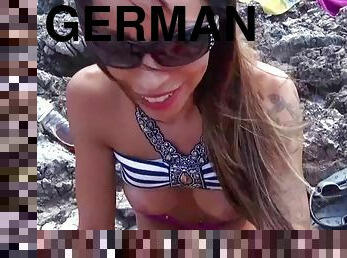 German 18yo hot teen at public pov fuck in holiday