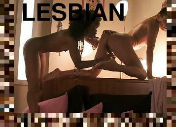 Fucking in the bedroom with lesbians Celestia Star and Misty Stone