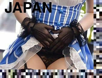 Japanese maid wearing stockings gets fucked hard - Asada Yuuri