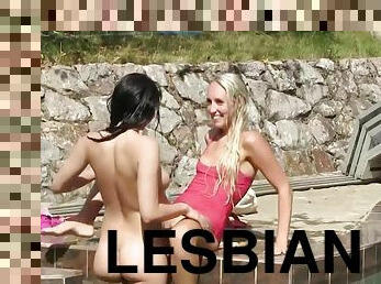 GenLez - Lesbians Fucking Near The Pool