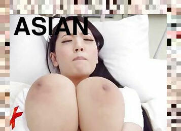 Big Asian Tits on sexy Japanese nurse in uniform - Amateur fetish