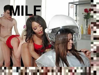 Lewd MILFs Kiki Minaj and Georgie Lyall filthy xxx video