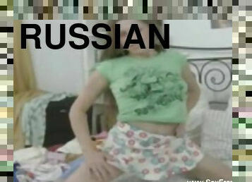 Reverse Cowgirl Ride For Russian Teen Beauty Fucking