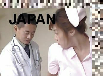 Horny Japanese nurse licking her patient's pussy - Mai Hagiwara