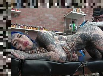 Kinky Inked Slut Amber Luke gets ass fucked and an asshole tattoo - Fetish hardcore