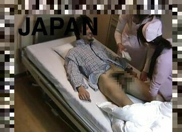 FFM threesome in a Hospital with slutty Japanese nurses - HD
