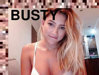 Super cute busty blonde - Solo Masturbation for you only