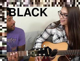 Big Titted Nerdy Girl with her Black Boyfriend - amateur interracial hardcore