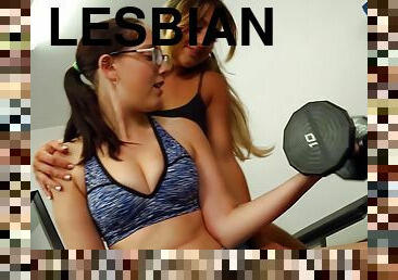 Horny lesbian babes Nickey Huntsman and Chloe Lane have nice sex