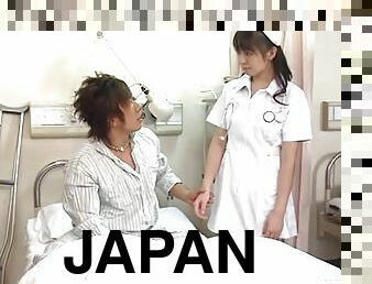 Japanese nurse Ai Takeuchi enjoys getting fucked by a patient