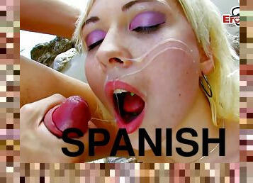 Spanish blonde latina teen anal outdoor
