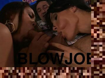 Erotic late night threesome with hot ass Jennifer Dark & Kristina Rose