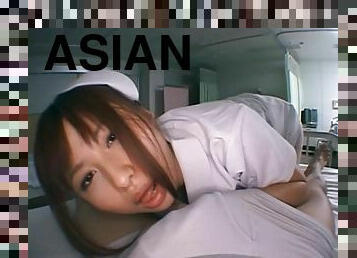 Asian nurse Kokomi Naruse drops her panties to be fucked good