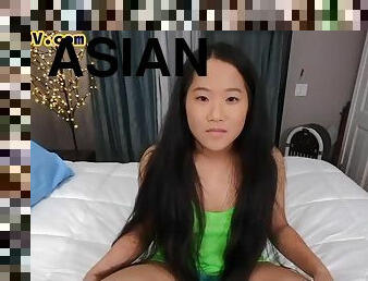 Asian babe deepthroat stepdaughter pussyfucked pov