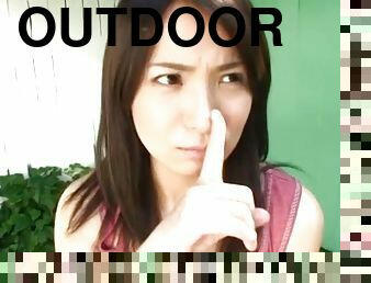Outdoors video of amazing fucking with irresistible Ayano Umemiya
