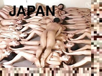 Lucky Japanese man lives with 100 nudist women
