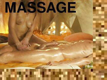 Massage Tips For Big Cock Handjobs And Cum Puff Moment