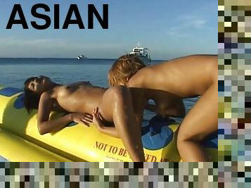 Incredibly Horny Asian Lesbians Go Wild Outdoors