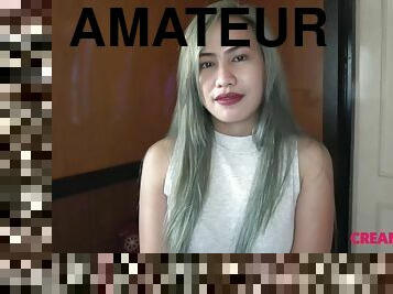 Filipina amateur lets an old man cum in her pussy