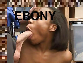 Ebony shoplifter 18-years-old fucks and blowing for her freedom