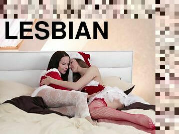 Eufrat Mai and sexy Eve Marbra in amazing lesbian sex scene