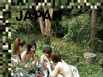 Japanese lesbians in the forest