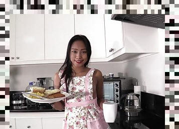 Teen Filipina maid will do anything to please her boss