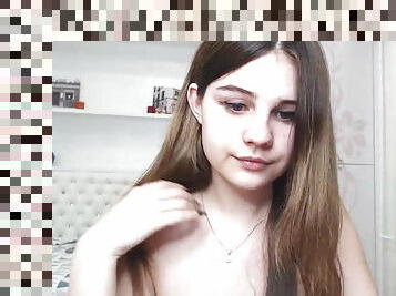 Hot teen naked showed her nice boobs