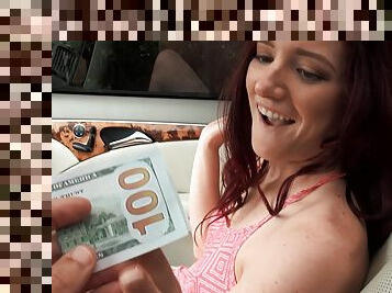 Slut Maci May takes money to suck a large dick and rides. HD