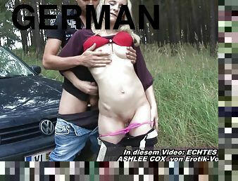 German beauty blonde hitchhiker teen fuck