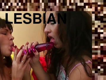 Lesbians Masturbate and Pussy Licking