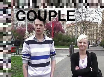 Slovakian couple fuck for money