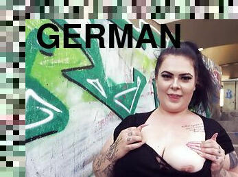 German fat bbw teen at public flirt pick up