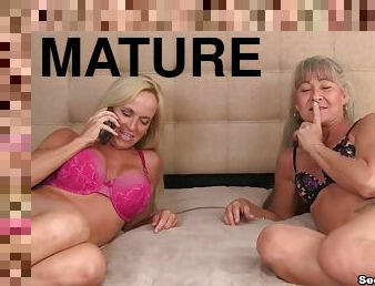 Two mature ladies decide to pleasure one lucky guy - Dani and Lelani