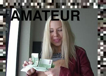 Owner of the modeling agency gives Diana Dali money to fuck her