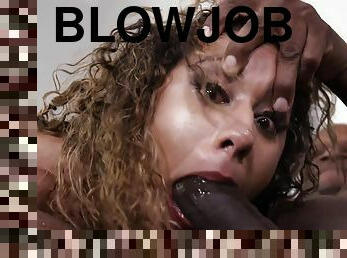 blowjob, interracial, latina, deepthroat, oral, brutal