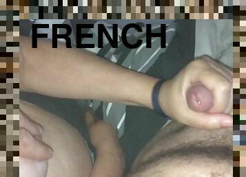 French neighbor swallows my cum