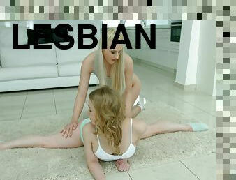 Alexa Sexy and Diane Chrystall get naked and have sex on the floor